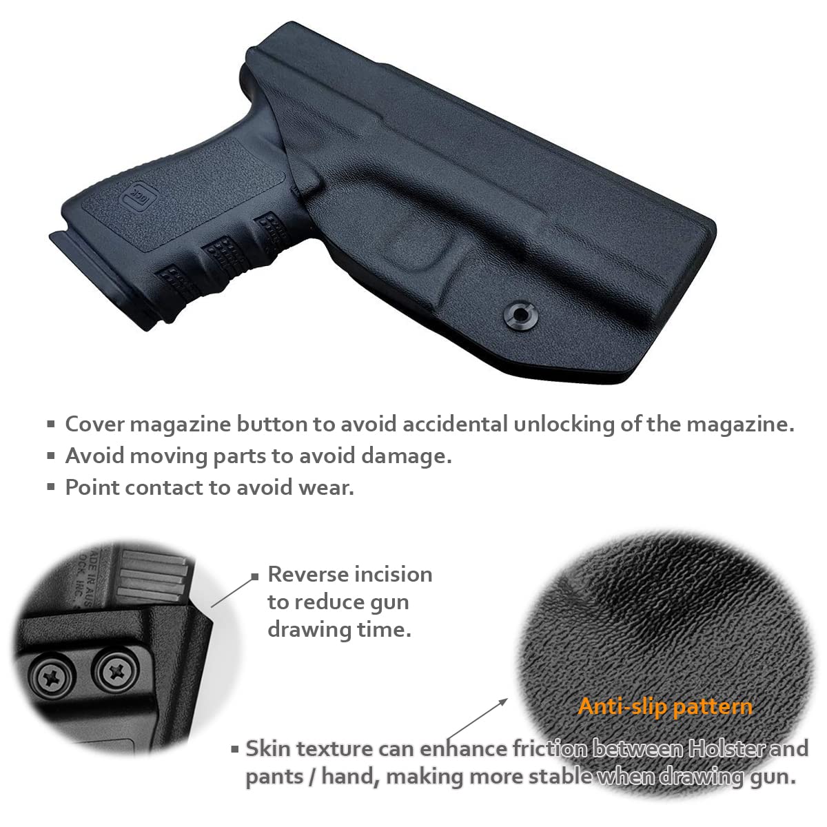Amazon.co.jp: GLOCK 19ホルスターIWB Kydexフィット：Glock 19
