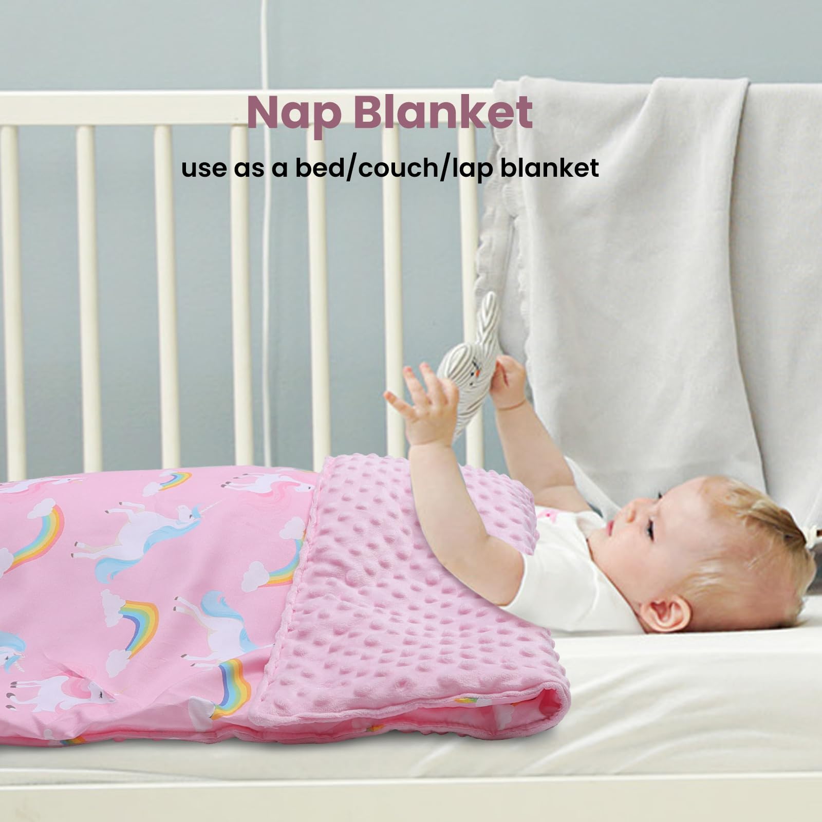 Sacco Nanna Per Bambini 2 In 1 - Con Cuscino E Coperta Rimovibili - 150x60 Cm - Per Asilo E Campeggio - Foto 11