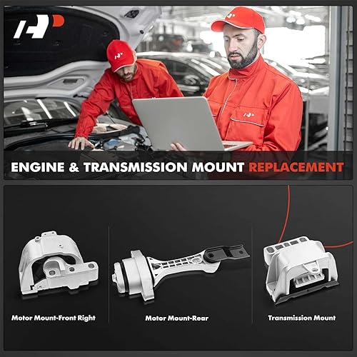 Miniatura 2 de A-Premium Juego de 3 piezas de montaje de motor y montaje de transmisión compatible con Volkswagen VW Jetta 1999-2005, Golf 1999-2006, Beetle