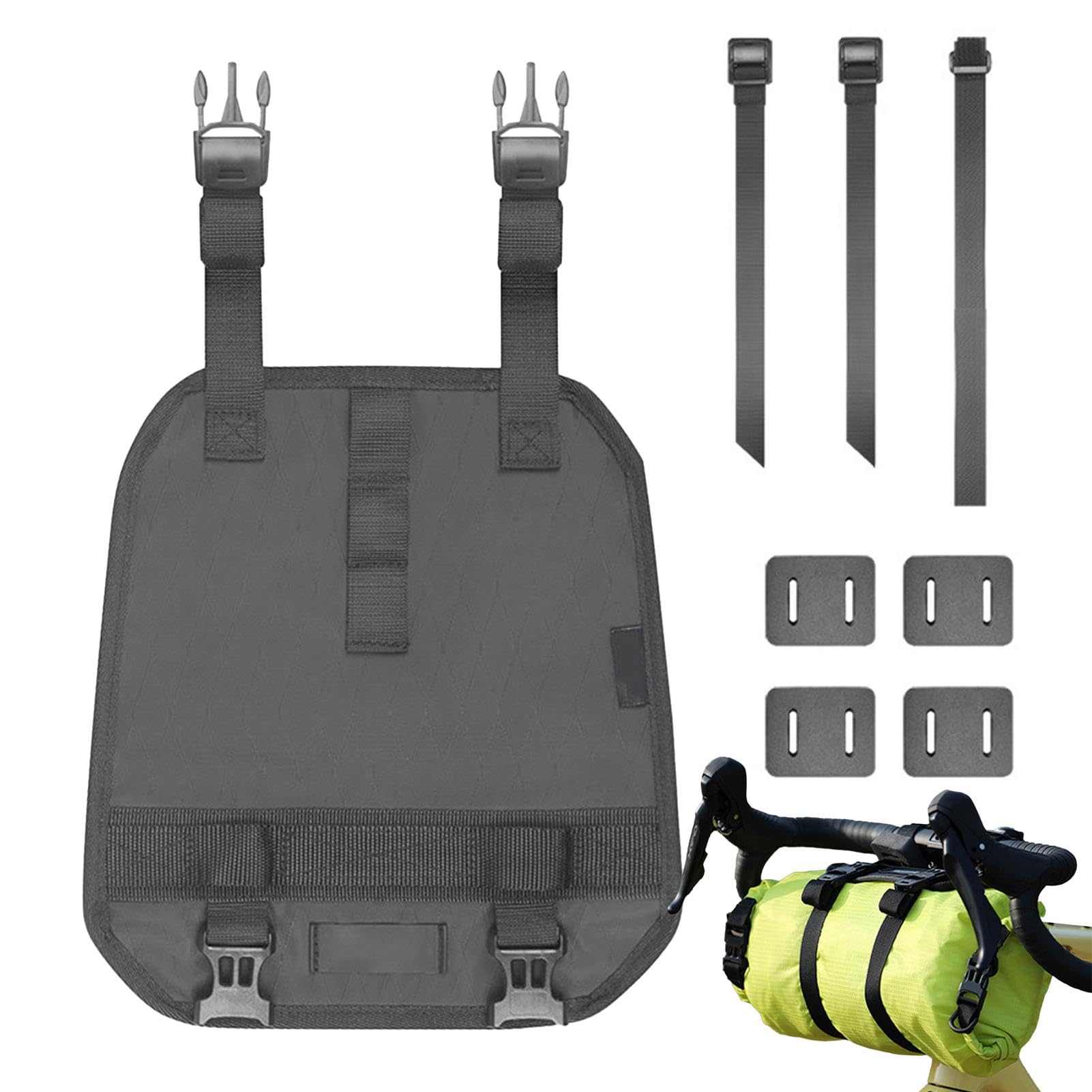 Sangles de bagages de guidon | Sangles de vélo réglables | Sangles de | chargement de vélo | Multifonctionnel Sangle de transport de guidon de vélo Sangles de bagage coussinets souples Accessoires