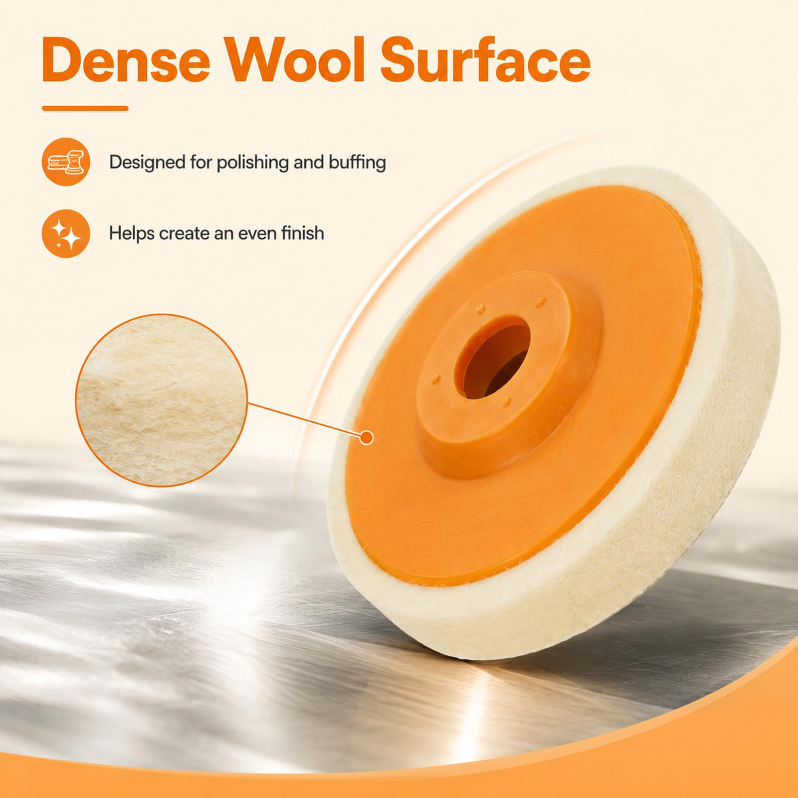 JMIATRY 6 pezzi Dischi Per Lucidare Marmo 125mm, Dischi Per Smerigliatrice, Disco Per Legno Smerigliatrice Per Lucidatura Vetro, Ceramica, Plastica, Gioielli, Metallo, Marmo