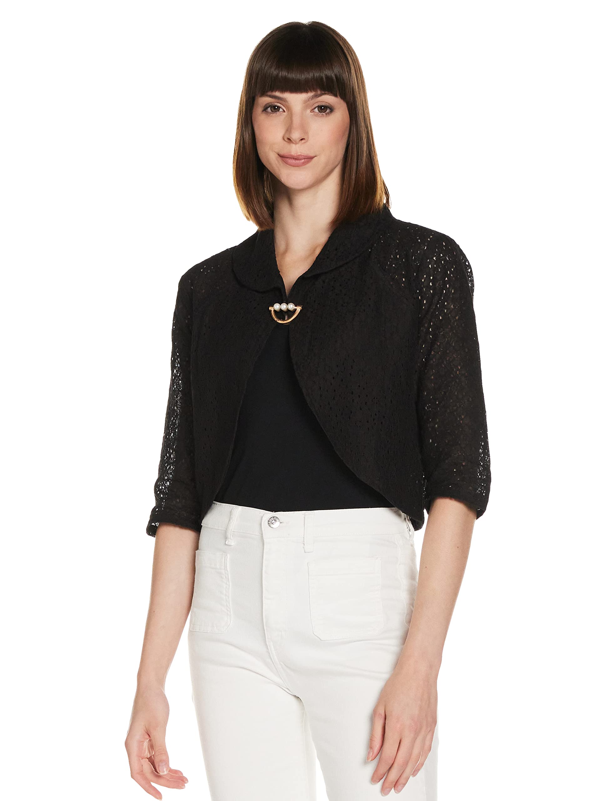 Solid Casual Womens Shrug Regular Cotton Lightweight Jacket