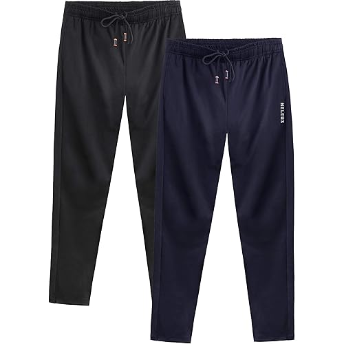 NELEUS Men's Workout Athletic Running Tapered Pants