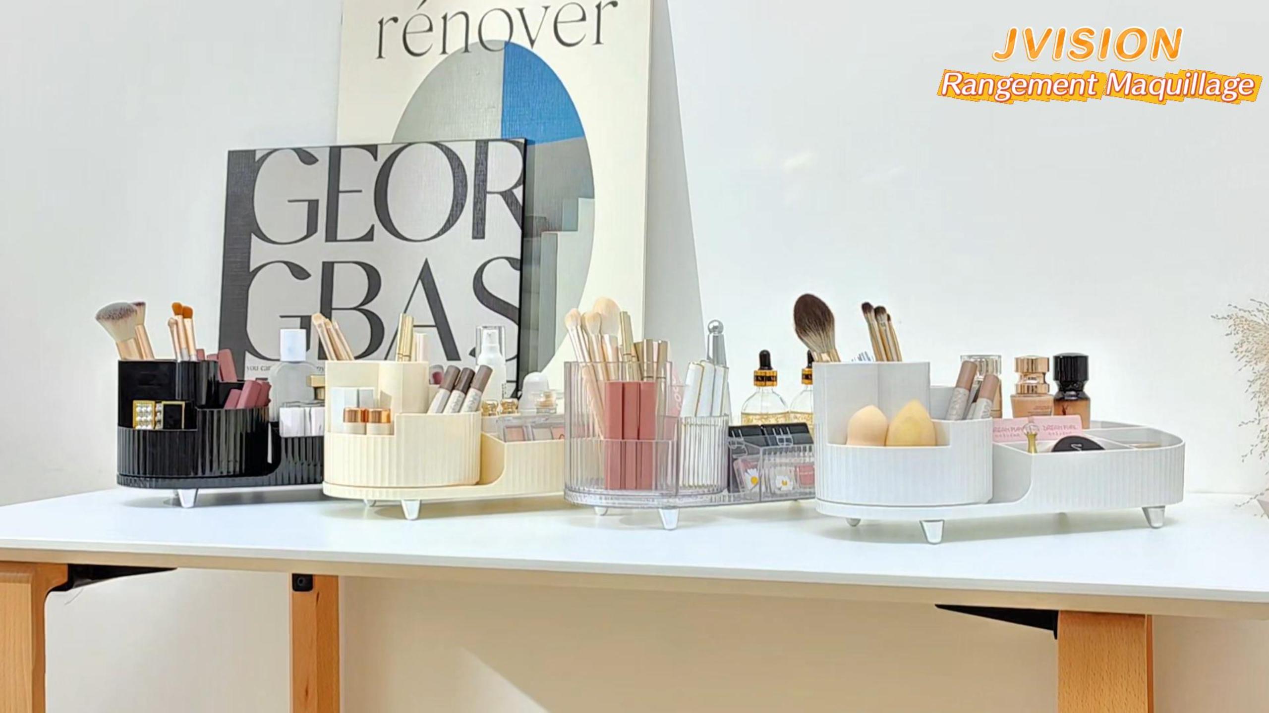 Rangement Maquillage | Range Maquillage Étiqueté "Rangement Pinceau Maquillage