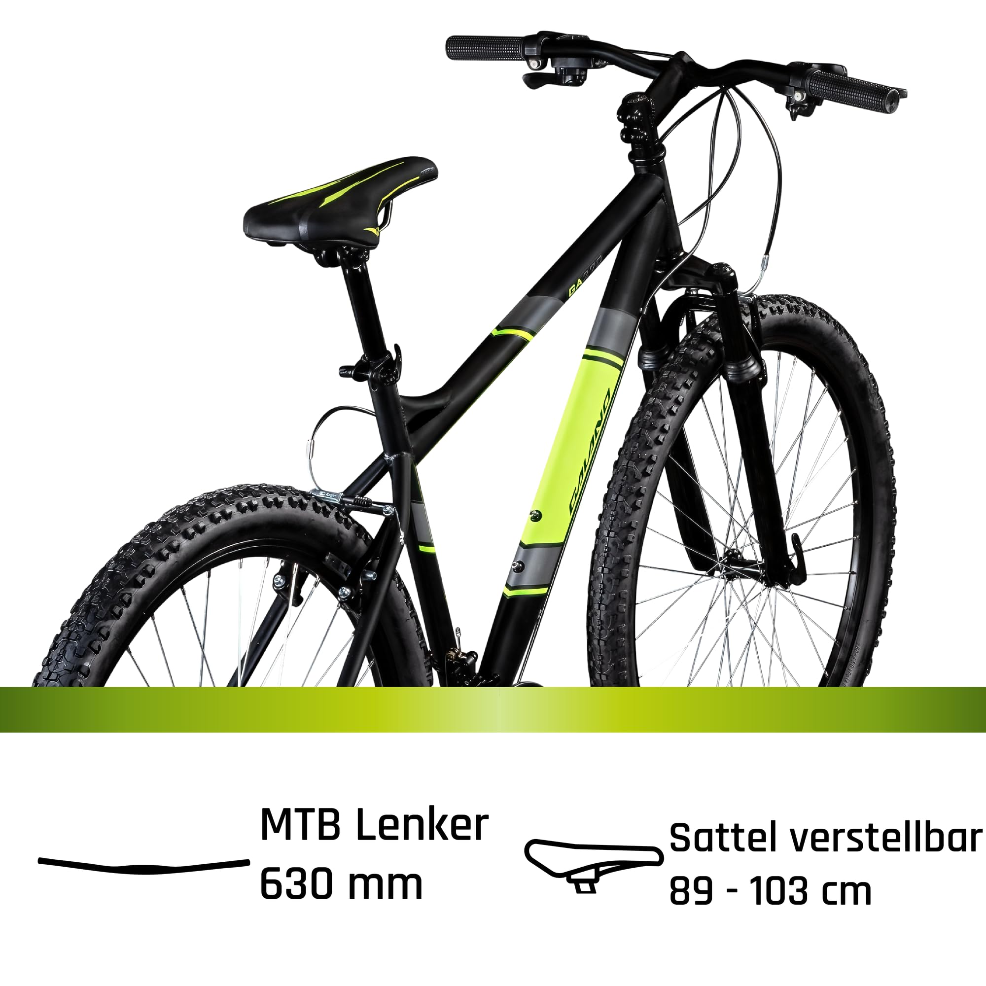 Galano GA270 Mountainbike 27,5 Zoll Fahrrad Hardtail MTB 21 Gänge Damen Herren 160-175 cm V-Brakes