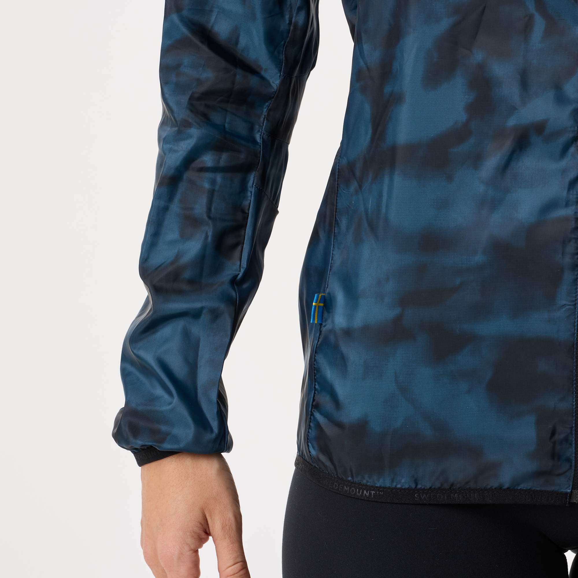 Swedemount Chaqueta cortavientos plegable para mujer, ligera, impermeable y resistente al viento para entrenamiento al aire libre