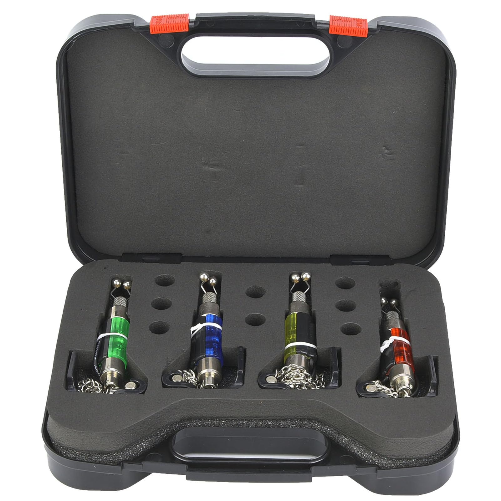 JTLB Fishing Illuminated bobbins carp Fishing 22×17×6 4 pcs Outdoor Portable Fishing Rod Illuminated Fish bite Indicator