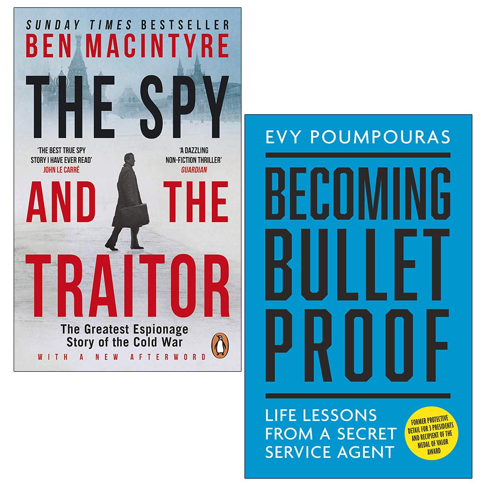 The Spy and the Traitor By Ben MacIntyre & Becoming Bulletproof By Evy Poumpouras 2 Books Collection Set