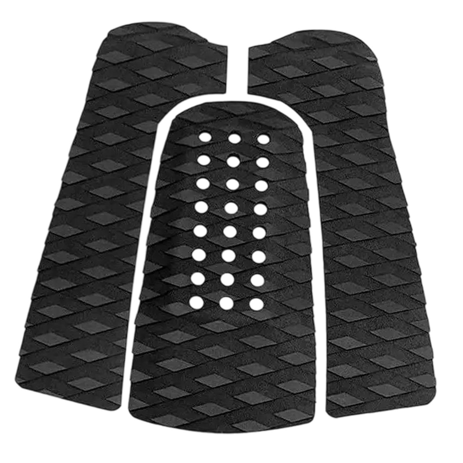 rockible 3Pcs Surfboard Traction Pads Anti Slip Boat Floor Mat Surfing Padding DIY EVA Foam Deck Grip for Paddle Board Water Sports