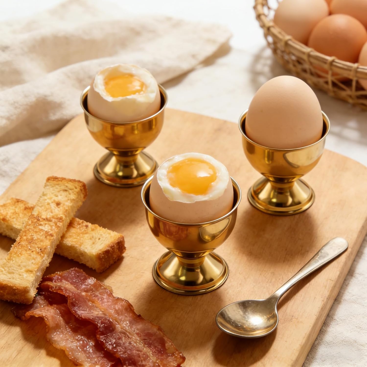 8Pcs Stainless Steel Egg Cup