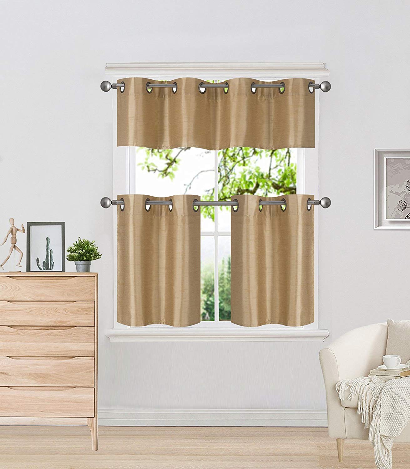 Gold Kitchen Curtains Curtains & Drapes