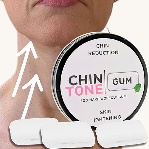 ChinTone Ejercicio facial y mandíbula 10 veces goma dura. Goma de entrenamiento para adelgazamiento de doble barbilla, cincel y mejora de la