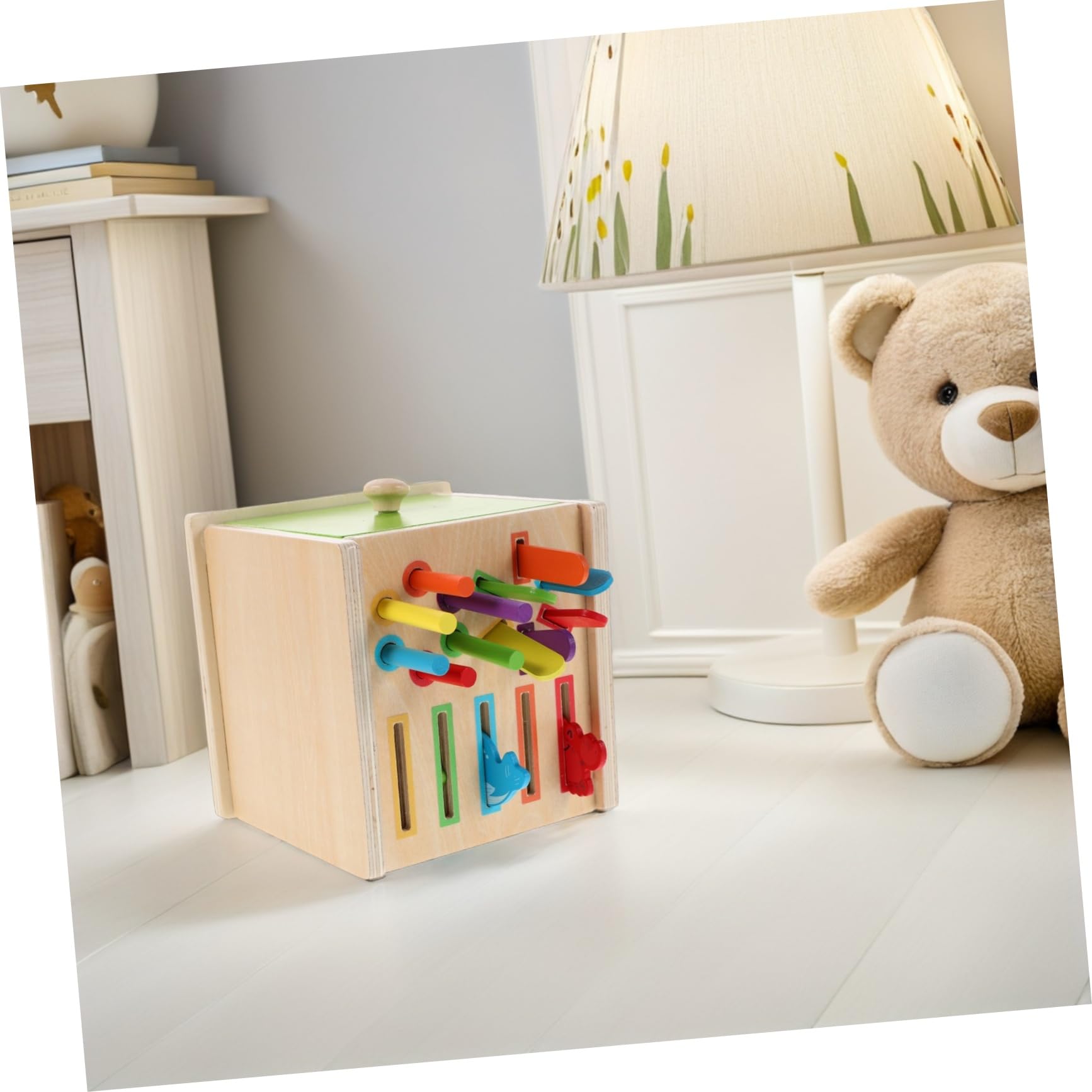 Toyvian Giocattolo di Ordinamento di Figure in Legno, Set 1, Montessori