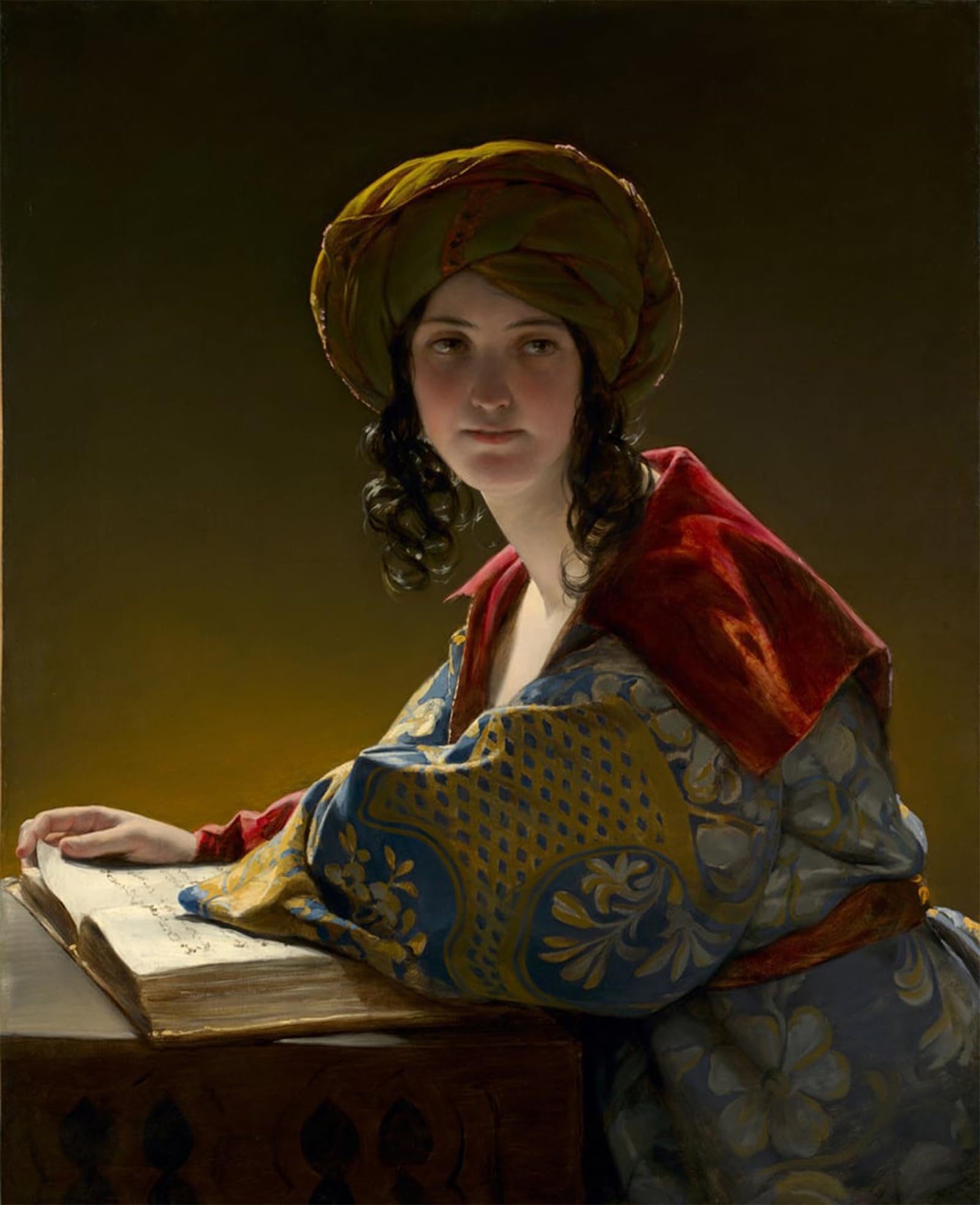 POSTERIIk Vintage Art Print Images Pictures Print the Young Eastern Woman by Friedrich Von Amerling Modern Colour Posters for Office Home Decor 60x90cm