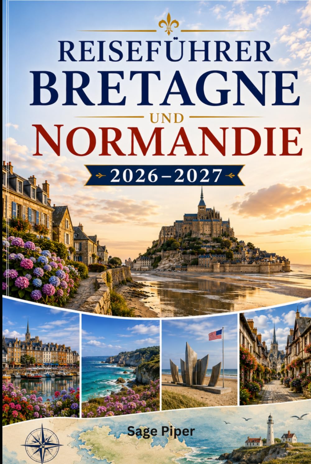 Reiseführer Bretagne und Normandie 2026–2027: Entdecken Sie Saint-Malo, Mont-Saint-Michel, Honfleur, Rouen, die D-Day-Strände, Küstendörfer und ... Paare, Familien und Alleinreisende