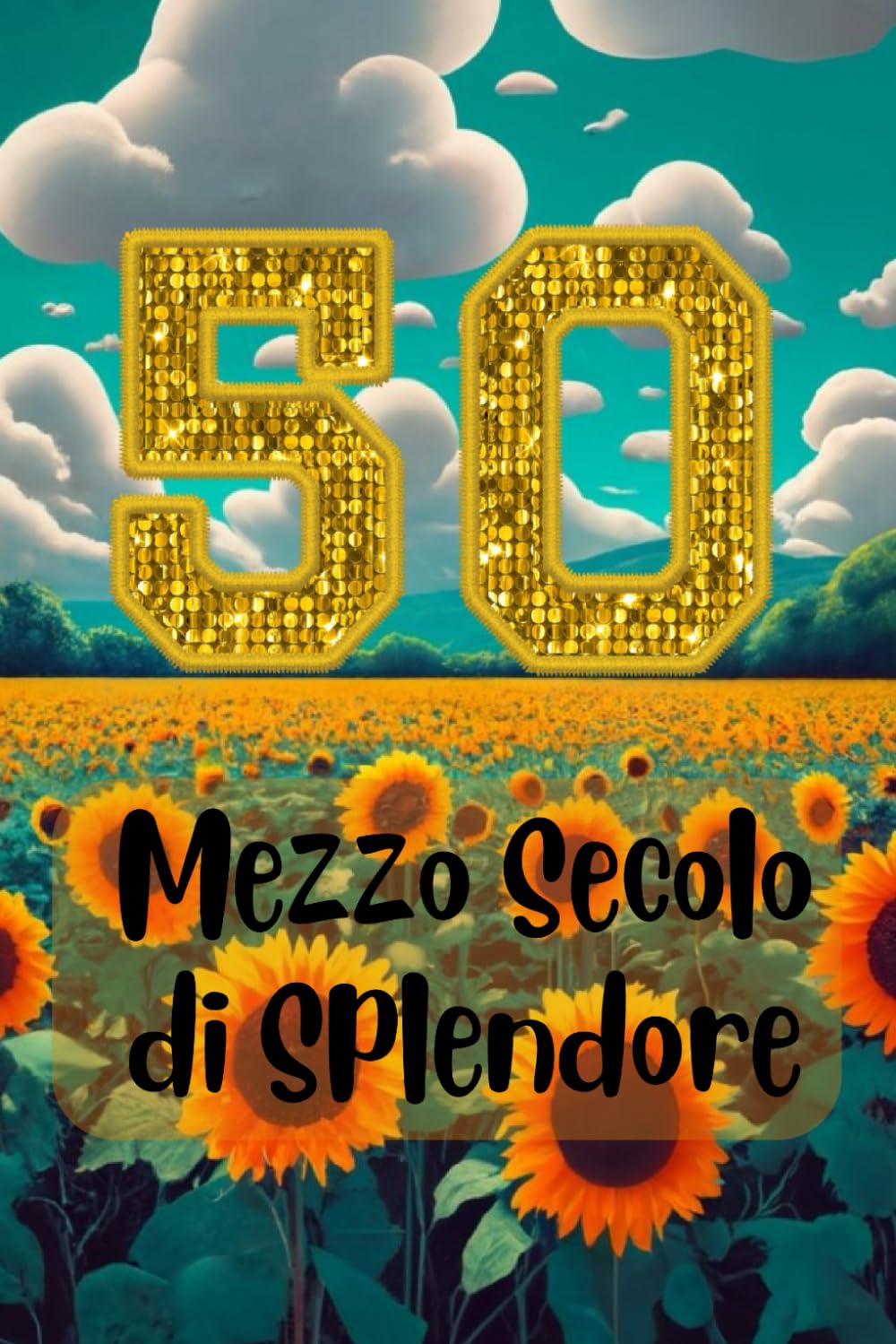 Mezzo Secolo di Splendore - Regalo speciale per gli Auguri dei 50 anni Donna: Libricino con frasi simpatiche e consigli per una splendida cinquantenne