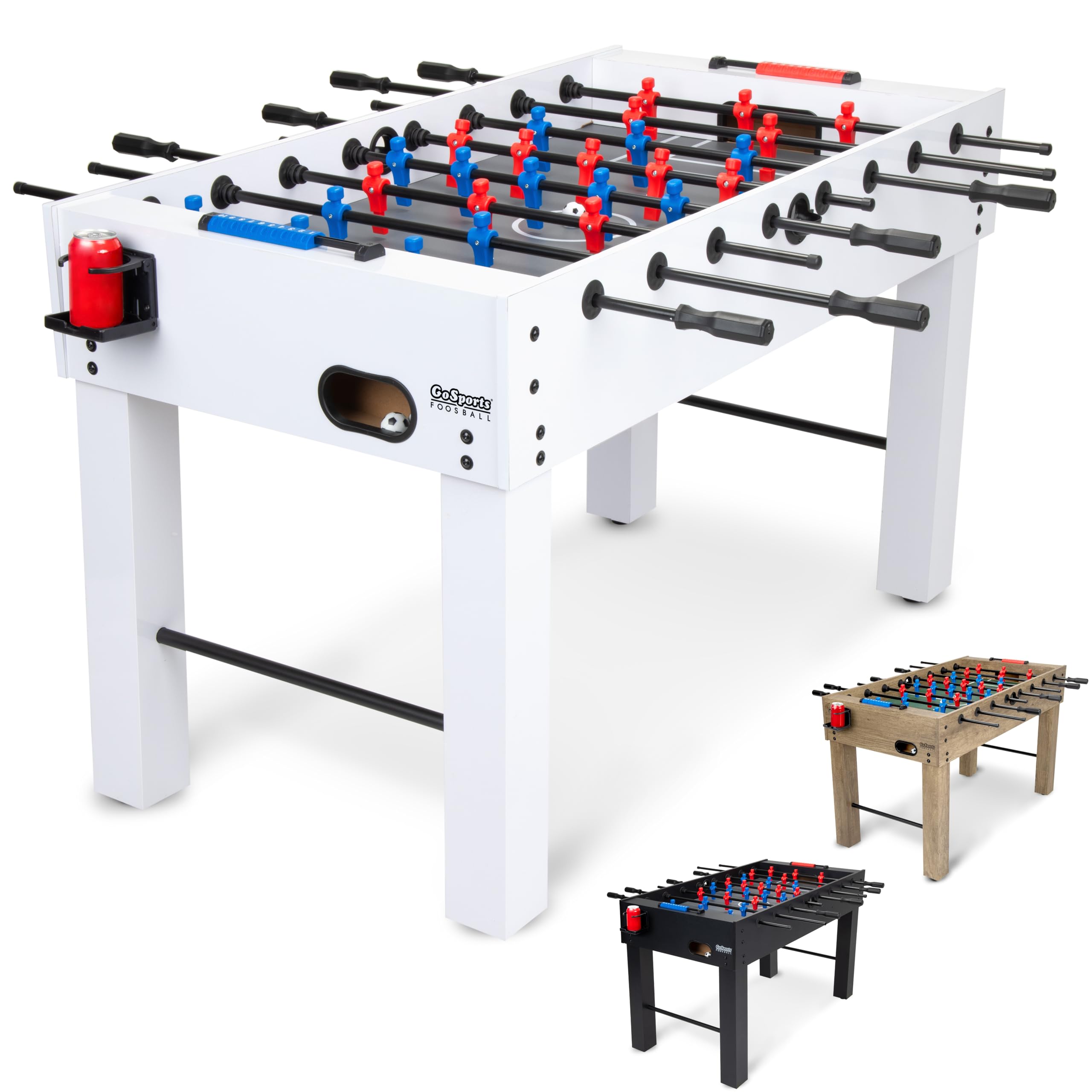 GoSports 54 Inch Full Size Foosball Table for Adults – Perfect for Home, Office or Game Room – Choose Color