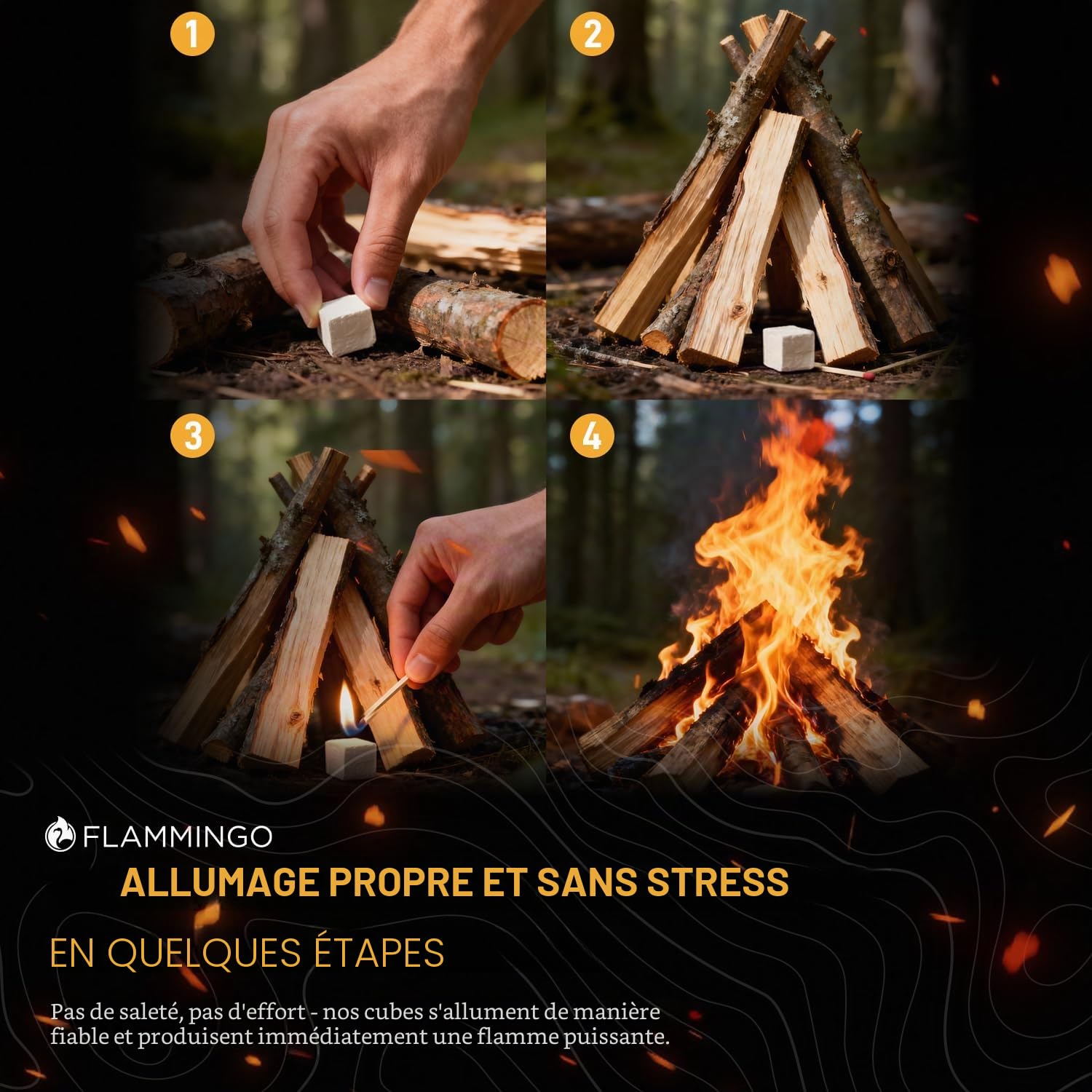 Belko 1152x Anzündwürfel Allume-feu pour cheminée barbecue four