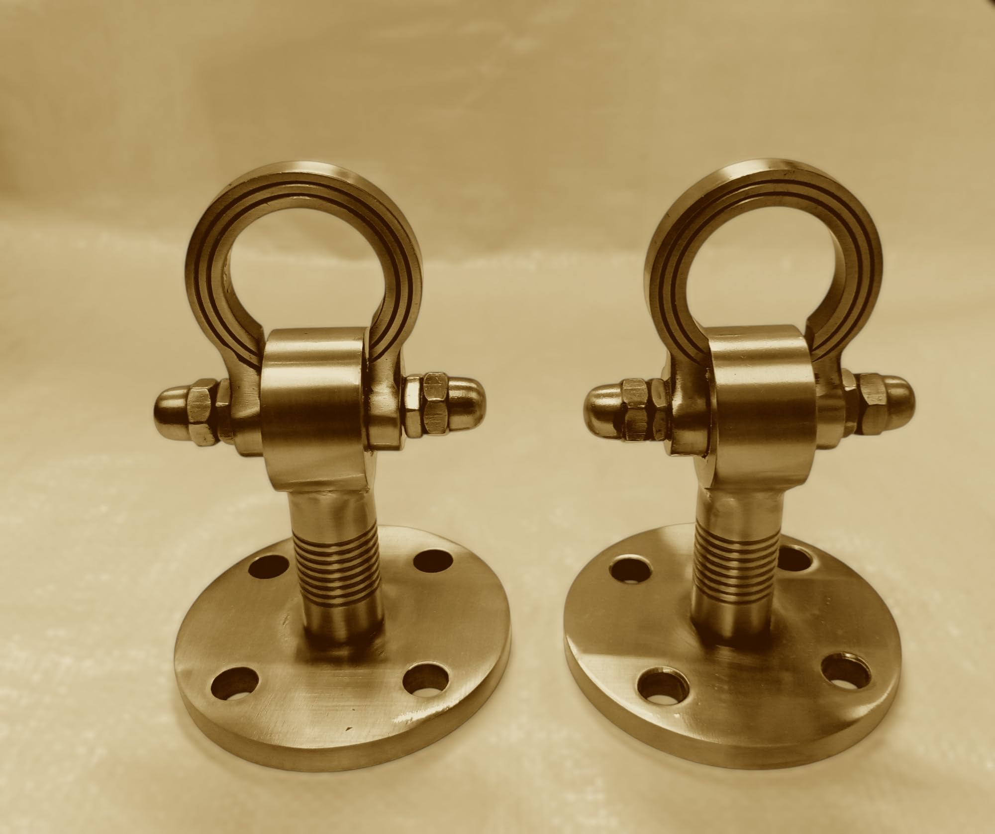 Antique Brass Finish PVD Premium Strong and Sturdy Heavy Duty HI-Grade Quality Life TIME WARRENTY,Ceiling KADA Swing, Patio 16MM Rod with Weight Capacity of 2000KG, (Pack of 2PCS) 3