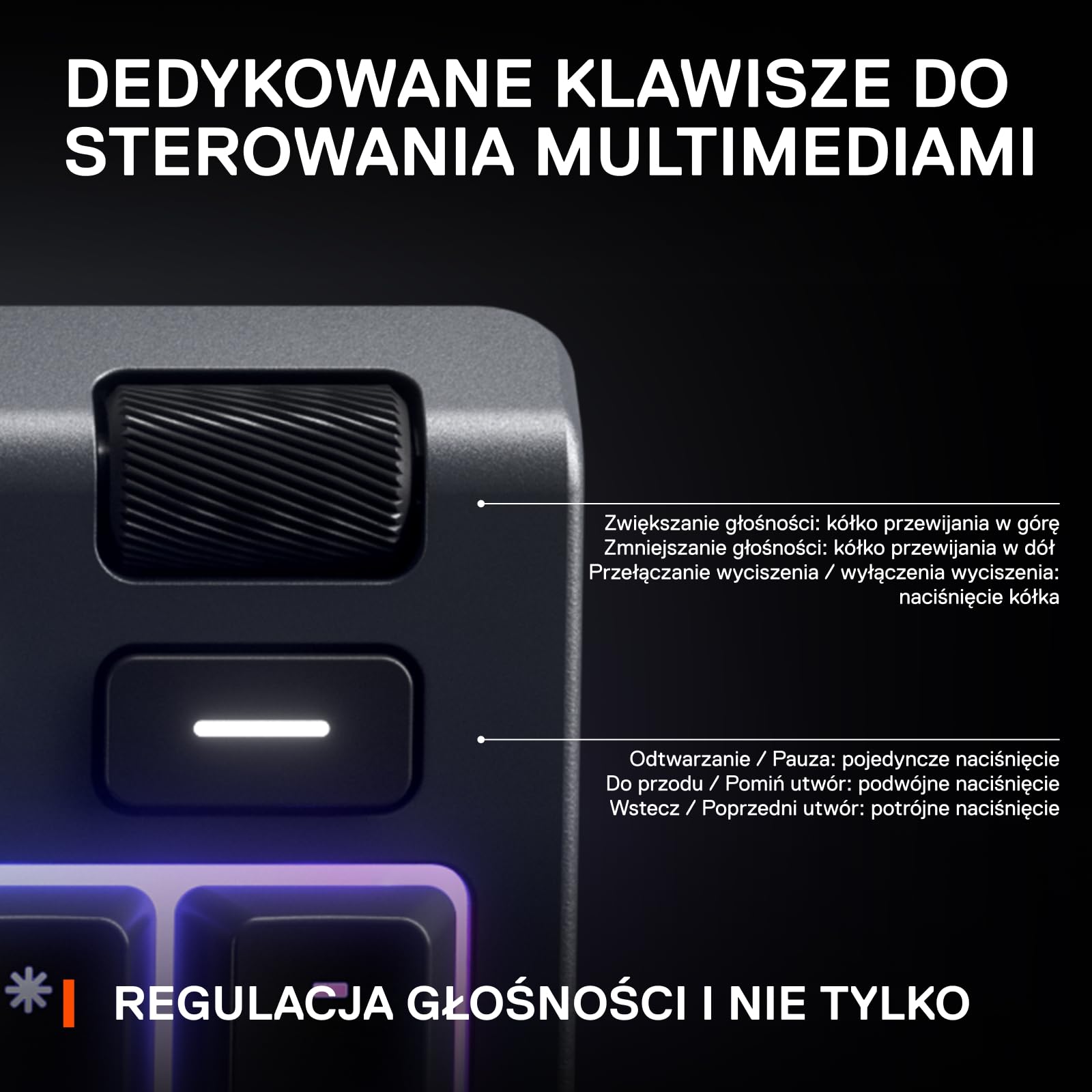 SteelSeries Apex 3 Gamingowa klawiatura RGB - 10 stref podświetlenia RGB - Ochrona przed wodą IP32 - Magnetyczna podkładka pod nadgarstki - Turecki QWERTY układ