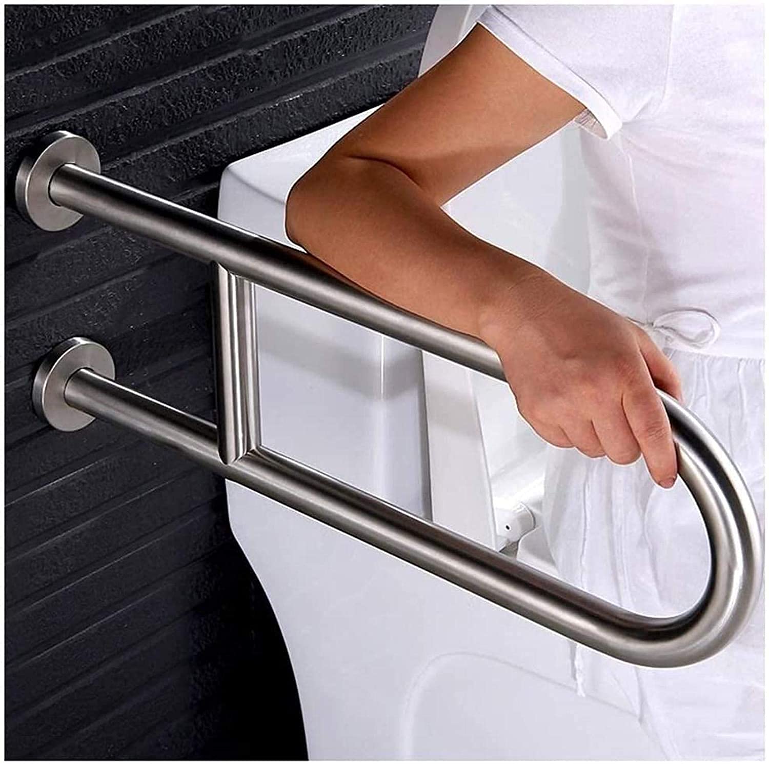 Maniglie per Doccia, ausili per WC, corrimano di Sicurezza Senza Barriere in Bagno, Barre di Supporto di Sicurezza, tiranti di Supporto Antiscivolo per disabili, Adatto per Hotel, corridoi,