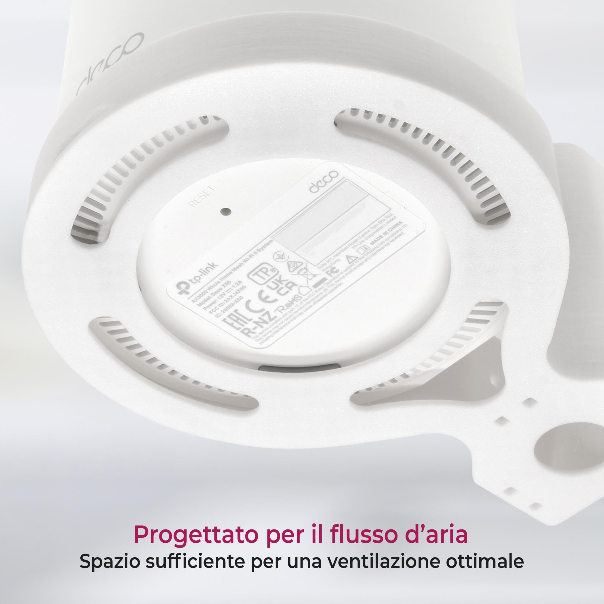 BECEMURU Support Mural ABS Pour Deco M9 Plus WiFi – Installation Au Mur, Plafond Ou Bureau – Blanc, Stable