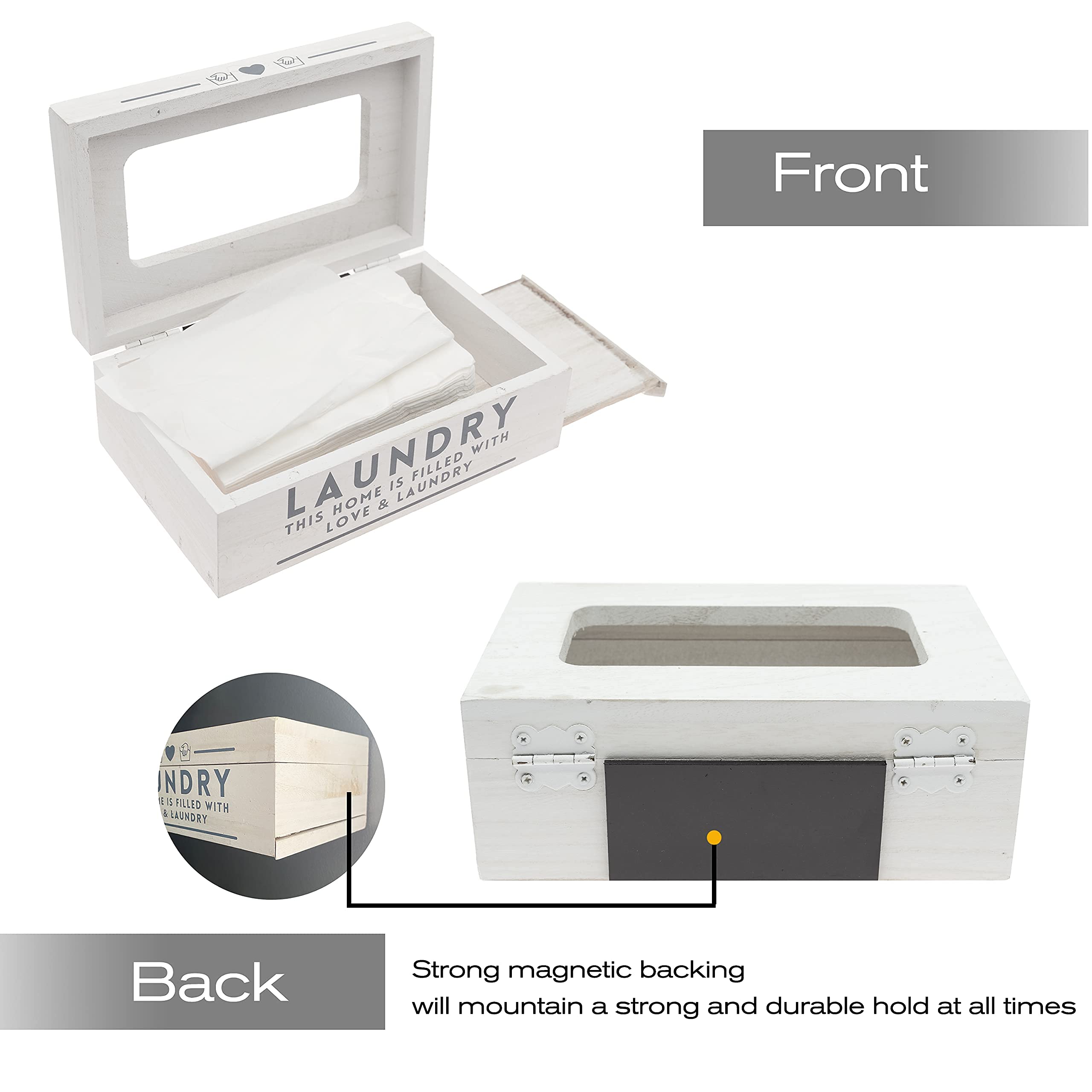 Dryer Sheet Dispenser Dryer Sheet Holder for Laundry Room