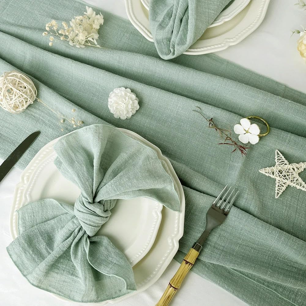 50 Stück 30 x 30 cm Stoffservietten zum Nähen, Gaze, Baumwollstoff, Hochzeit, Tischdekoration für Abendessen, Party, Weihnachten