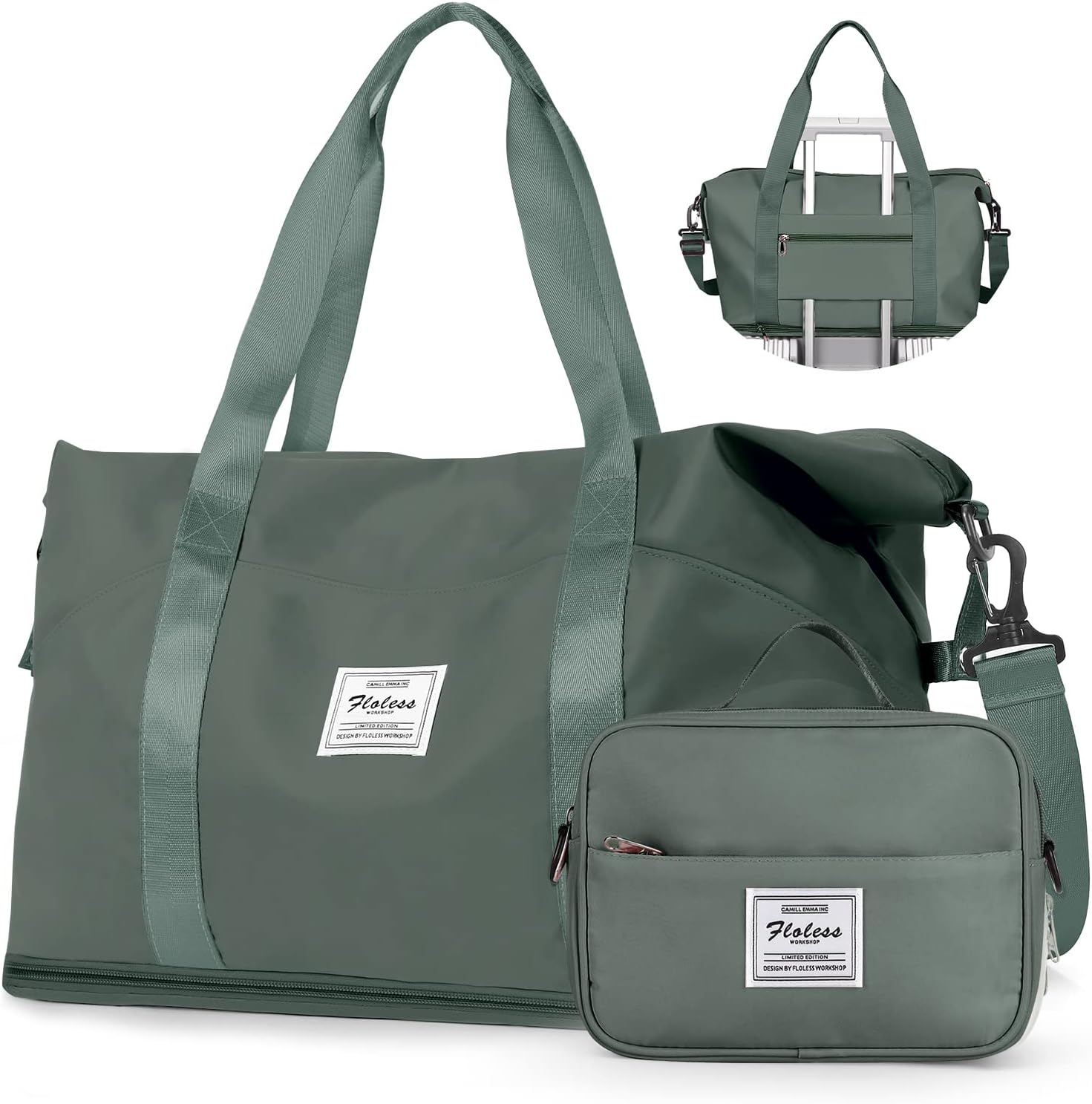 Travel Bag,Waterproof Duffel Gym Tote Bag with Toiletries