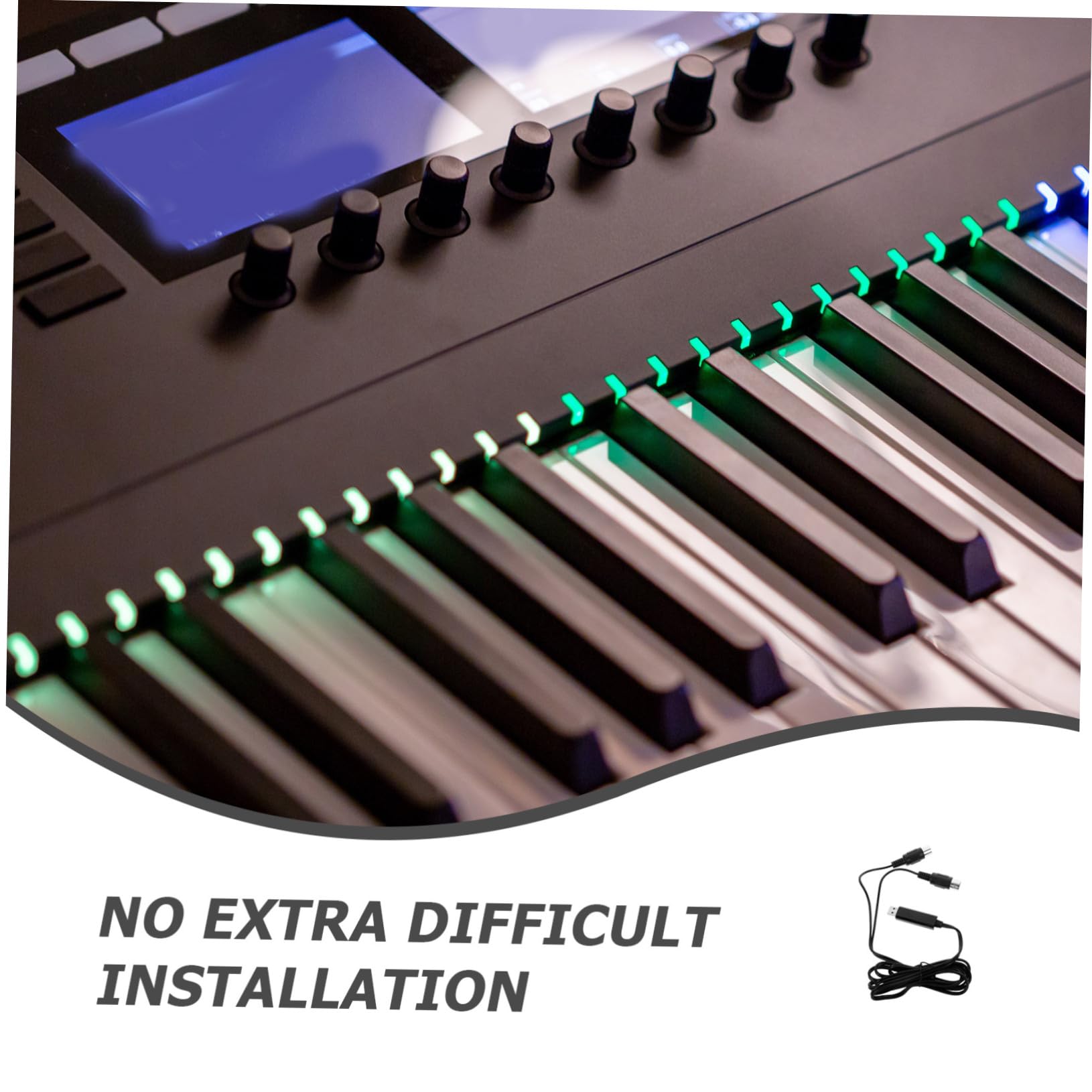 SUPVOX 2pezzi Cavo Midi Usb Da Metri Per Tastiera Elettronica Adattatore Professionale Per Pc e Laptop Con Trasmissione Dati Stabile e Compatibilità