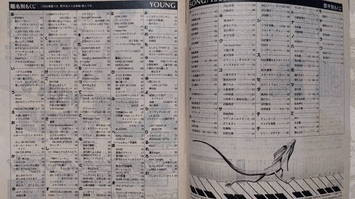 Amazon.co.jp: YOUNG SONG ヤンソン 1985年 明星 1月号 付録 小泉 Amazon.co.jp: YOUNG SONG ヤンソン 1985年 明星 1月号 付録 小泉