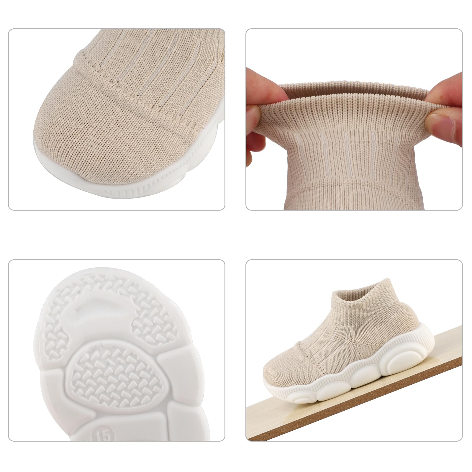 1-4 Jahre Lauflernschuhe Baby Jungen Mädchen Krabbelschuhe Hausschuhe Sockenschuhe für Kleinkind