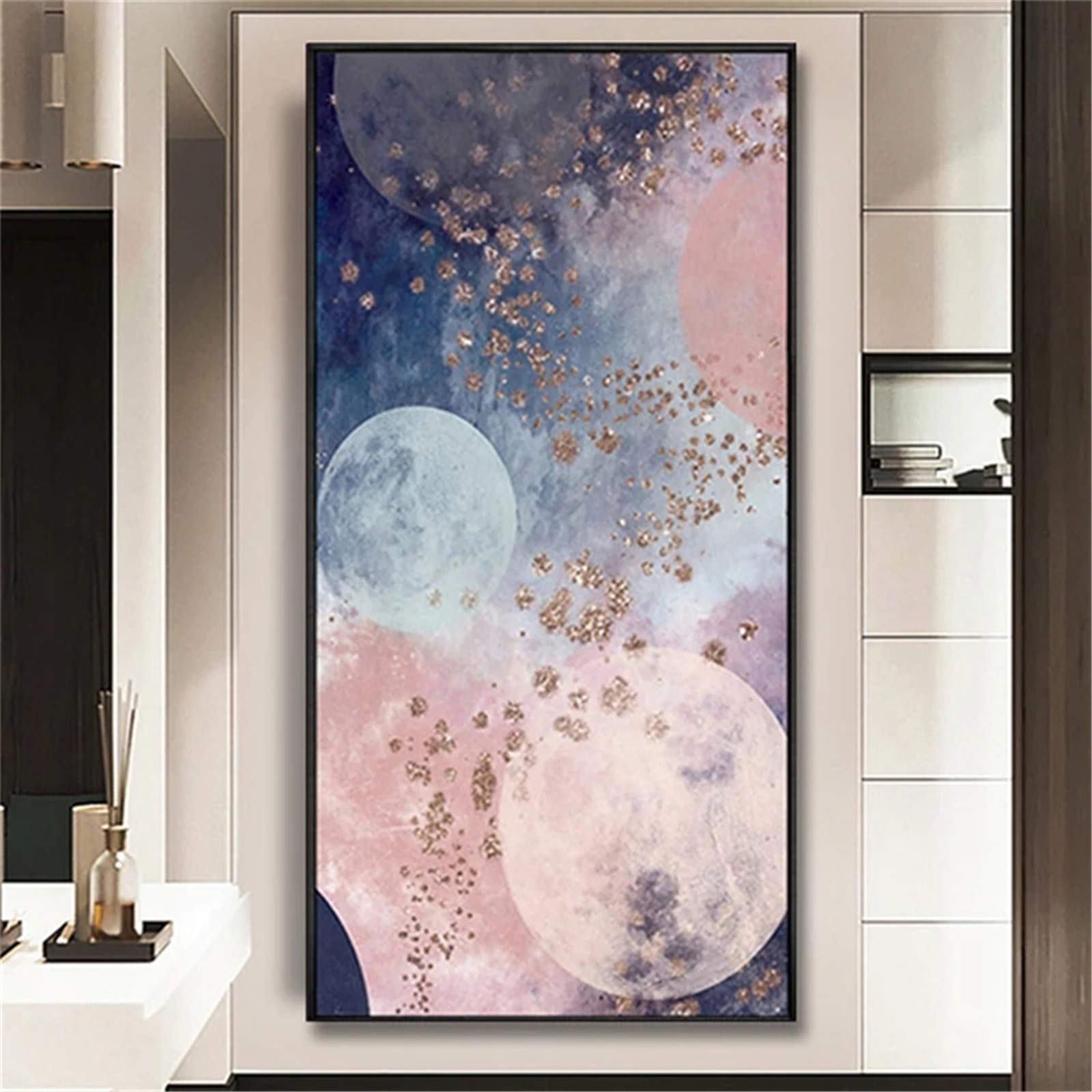 Kit de peinture diamant 5D Lune grand format 50x100 cm pour décoration murale de salon