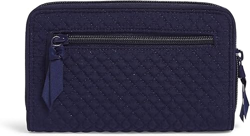 Miniatura 2 de Cartera Turnlock de microfibra para mujer con protección RFID