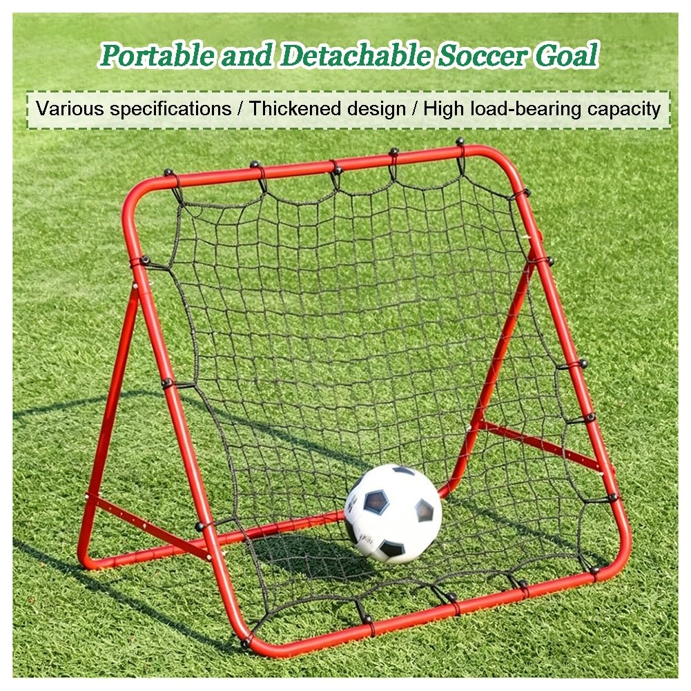 exproyzk Red De Rebote para Fútbol, ​​Entrenador Portátil De Rebote, para Fútbol, ​​Voleibol Y Sóftbol; para Practicar Pases Y Tiros(Black,103x100cm/40.6x39.4in)