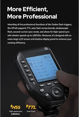 Miniatura 2 de Godox XProII XProII-N XProIIN TTL 2.4G Disparador de flash inalámbrico para cámaras Nikon, HSS 18000s, control de aplicación GodoxPhoto, nuevo