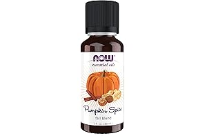 NOW Essential Oils: Pumpkin Spice Oil Blend - Delightful Aroma for Ambiance and Aromatherapy