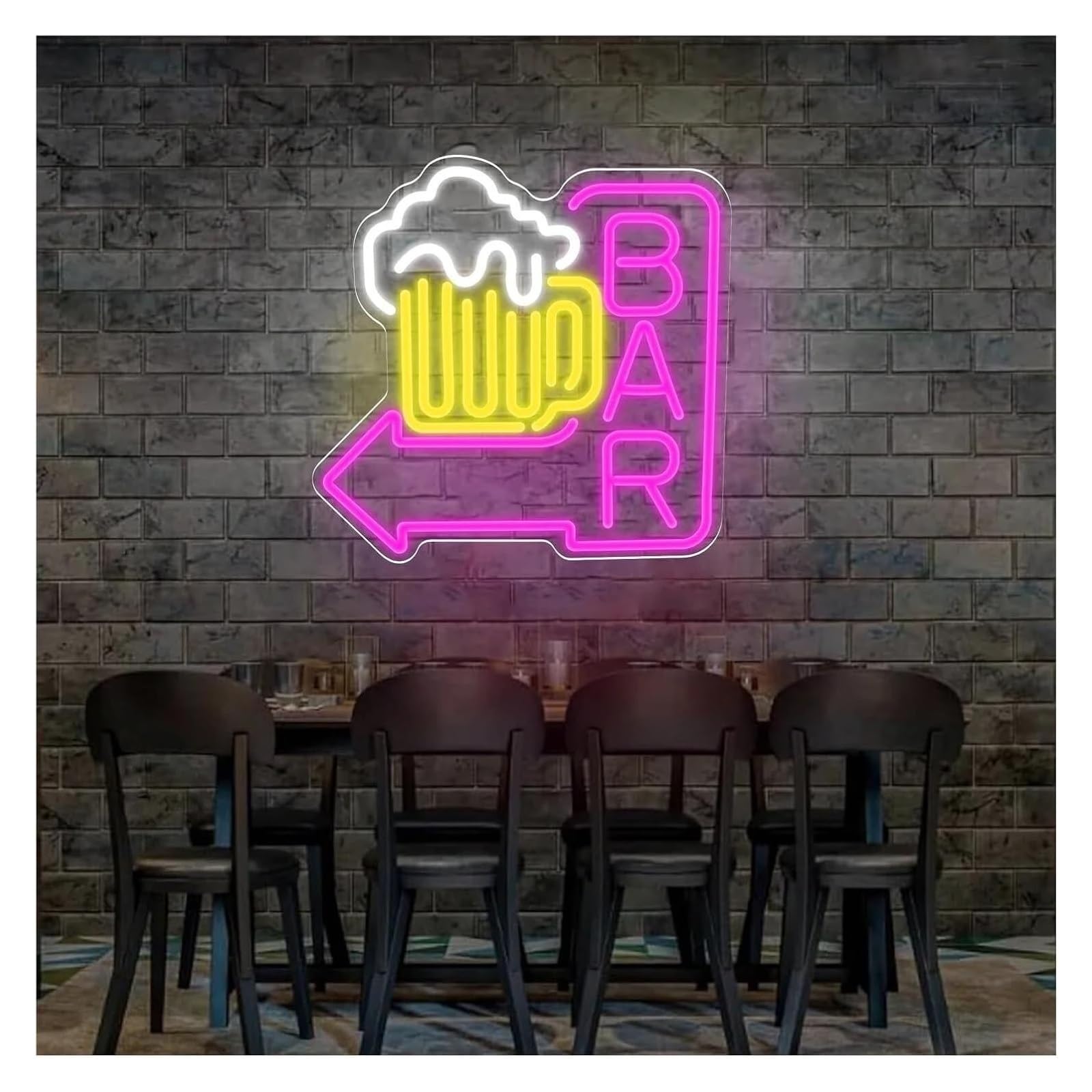 Luci al neon Decorazione luminosa al neon per birreria insegna a LED per decorazioni murali per locali notturni negozi