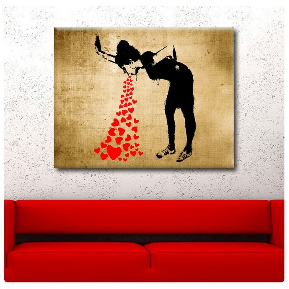 バンクシー　キャンバスアート Amazon｜Banksy キャンバスウォールアート クラシックストリート