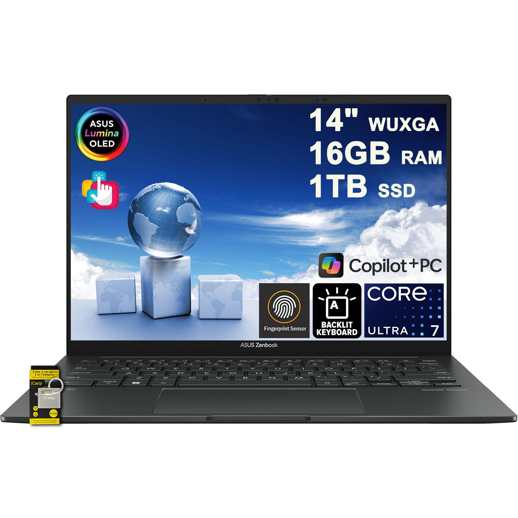 Amazon.co.jp: ASUS Zenbook 14 ノートパソコン 14インチ WUXGA OLED