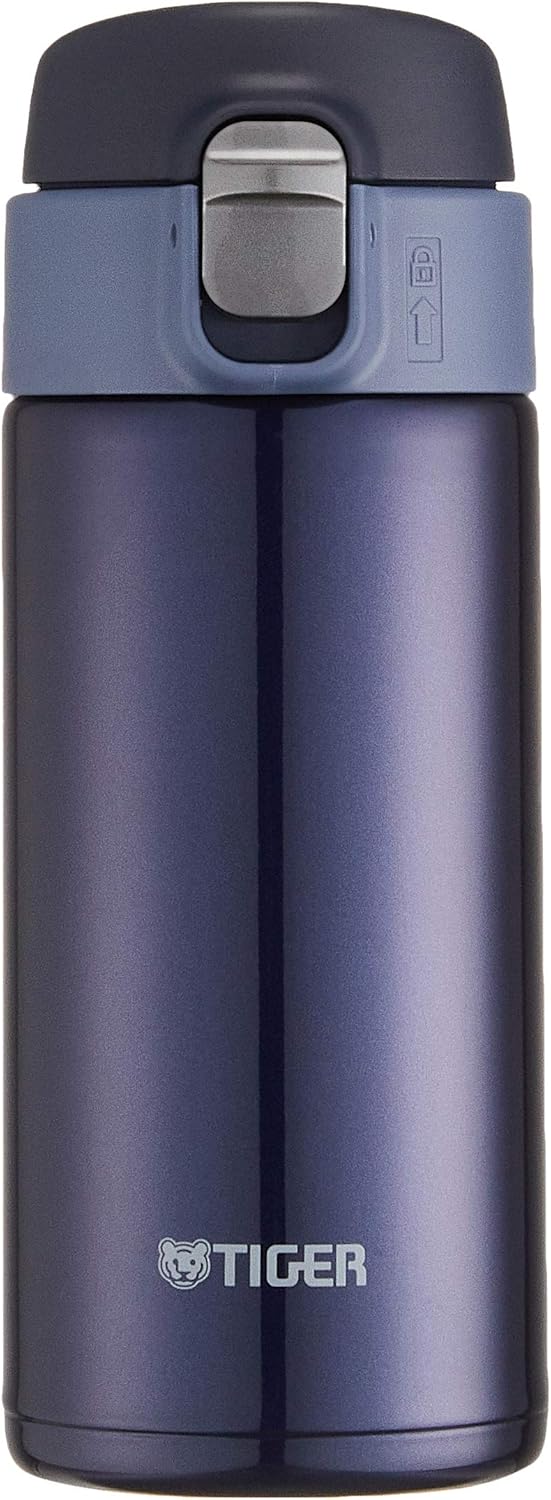 Tiger Thermos Water Bottle, TIGER Mug Bottle, 16.9 fl oz (480 ml), Sahara One Touch, Lightweight, MMJ-A482KJ, Black