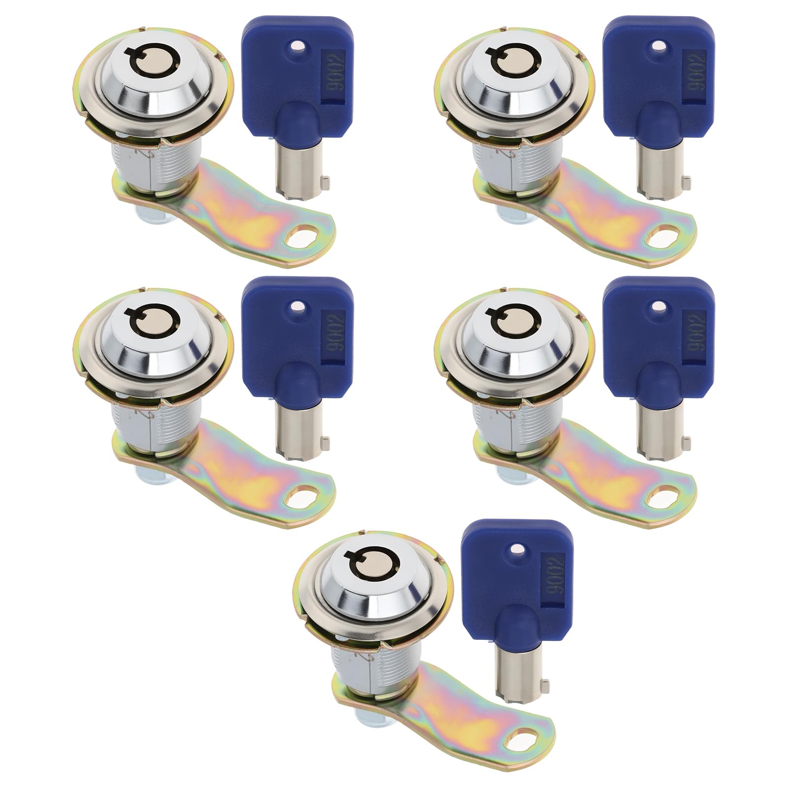 Lt Easiyl 5Pcs 27Mm Long Cam Lock With Key For Wooden Doors Cabinets Cabinets Pinball Machines 22.5X19x11.3mm