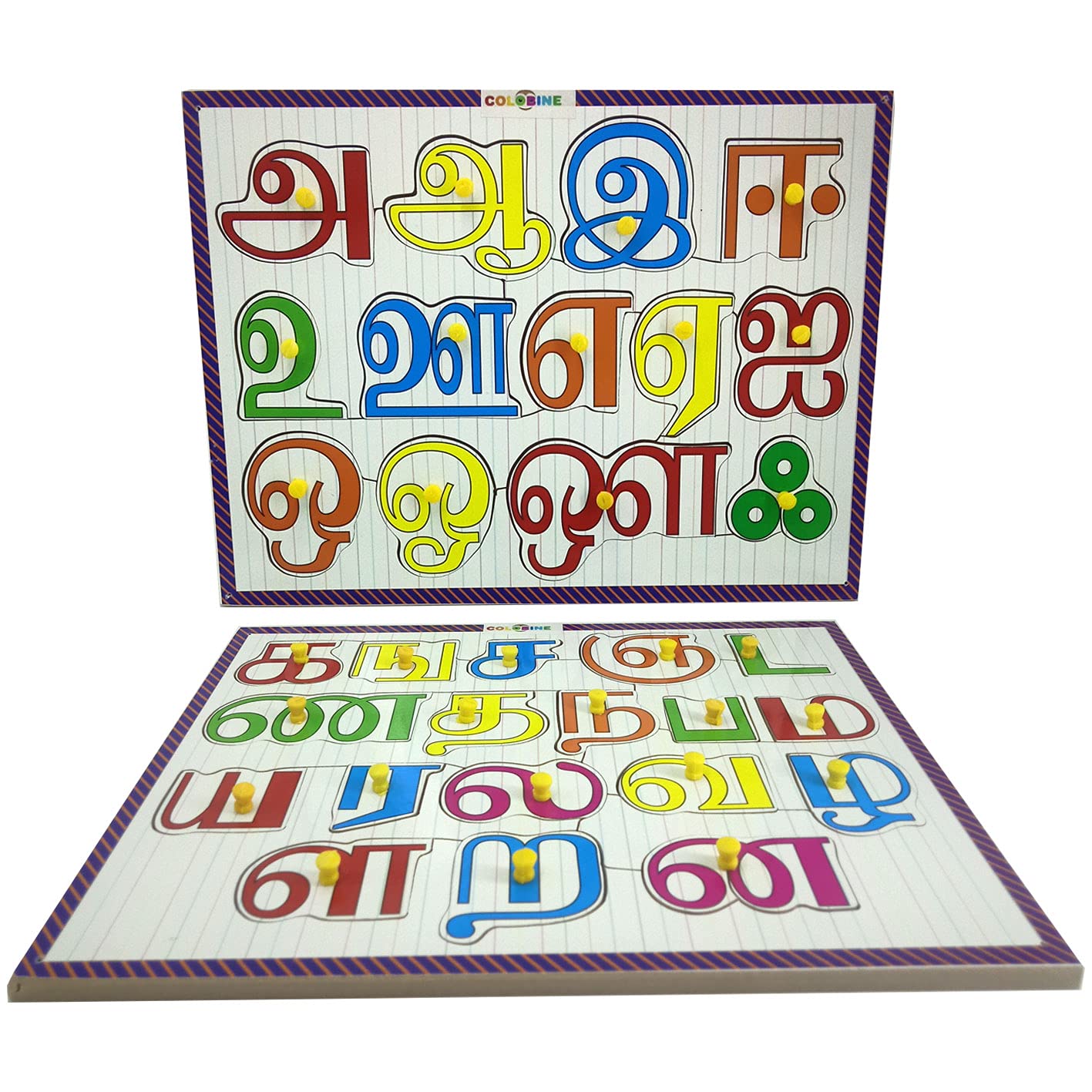 Colobine Wooden Tamil Alphabets Tracing & Practice|Multicolour|for Pre-Primary School|Educational & Learning Board Games|for Kids Age 3 Years & Above|Best Gifting Option (B08TVWMTVP) Amazon Price History, Amazon Price Tracker