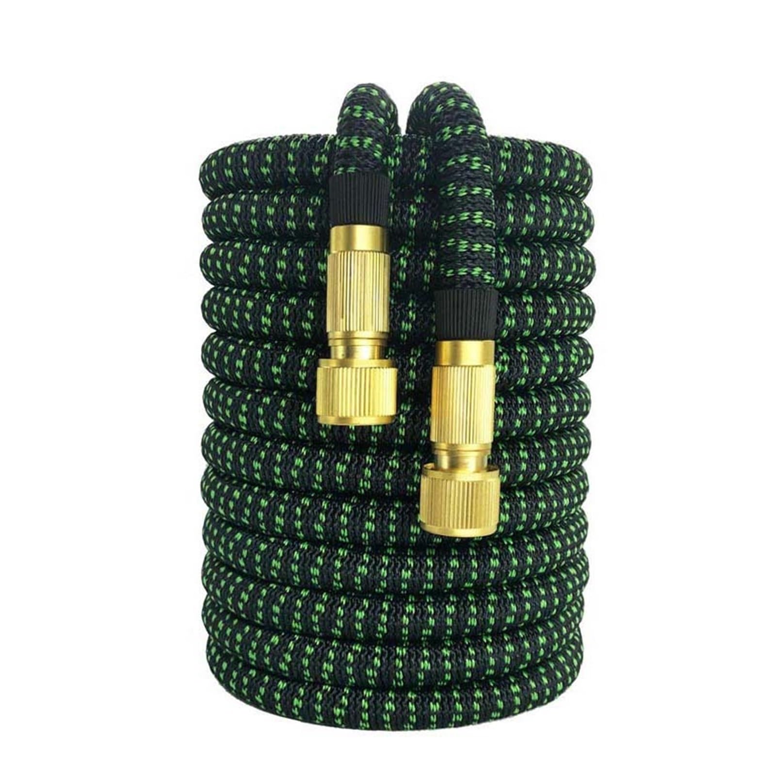 Pistolet d'arrosage avec embout multi-jets, Tuyau d'arrosage extensible 3x, 25-150 pieds, noir et vert, avec pulvérisation haute pression(Hose,1-25FT-7.5M)