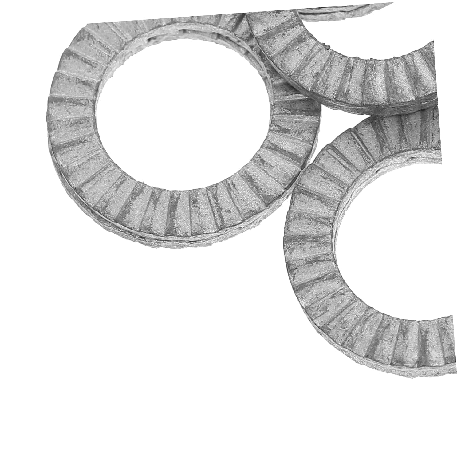 ABOOFAN 20Pcs Heavy Duty Wedge Locking Washer Loose Spiral Split Washers for Secure Fastening of Screws and Bolts Industrial and Home Applications Manganese Steel