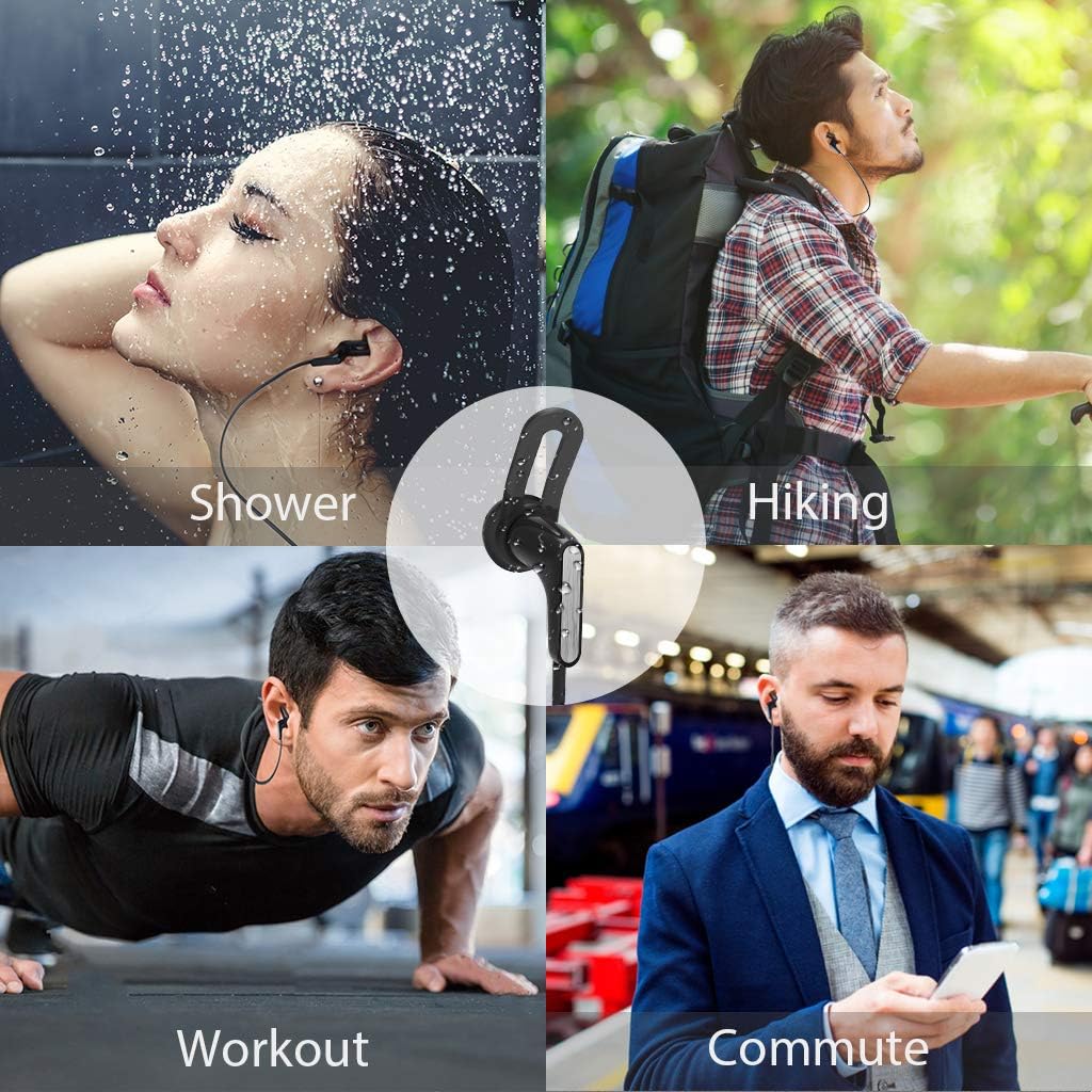 Avantree HS134 Mini Bluetooth 5.0 Earbuds for Small Ears Canals with Mic for PC Cellphones, Super Light, IPX7 Water Resistant Wireless Earphones, Up to 13H Playtime for Home Sport Workout Gym
