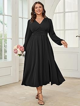 SHESTARR Womens Plus Size Wedding Guest Cocktail Maxi Dress