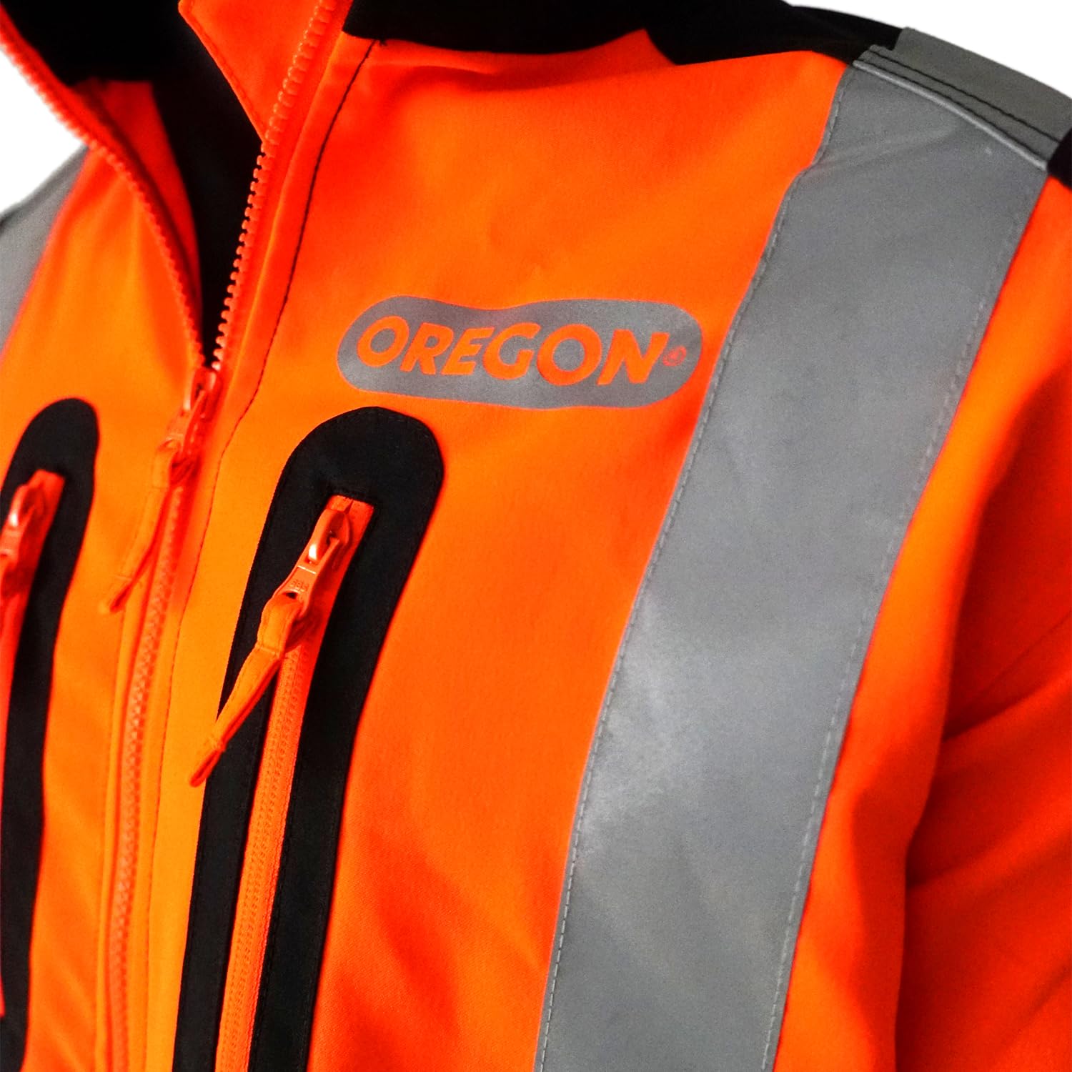 Oregon Warnschutzjacke, Professionelle Klasse 3, Orange - Größe L | Arbeitskleidung, Reflektierende Jacke, Leichtes Stretch Material & Belüfteter Outdoor Mantel mit hoher Sichtbarkeit