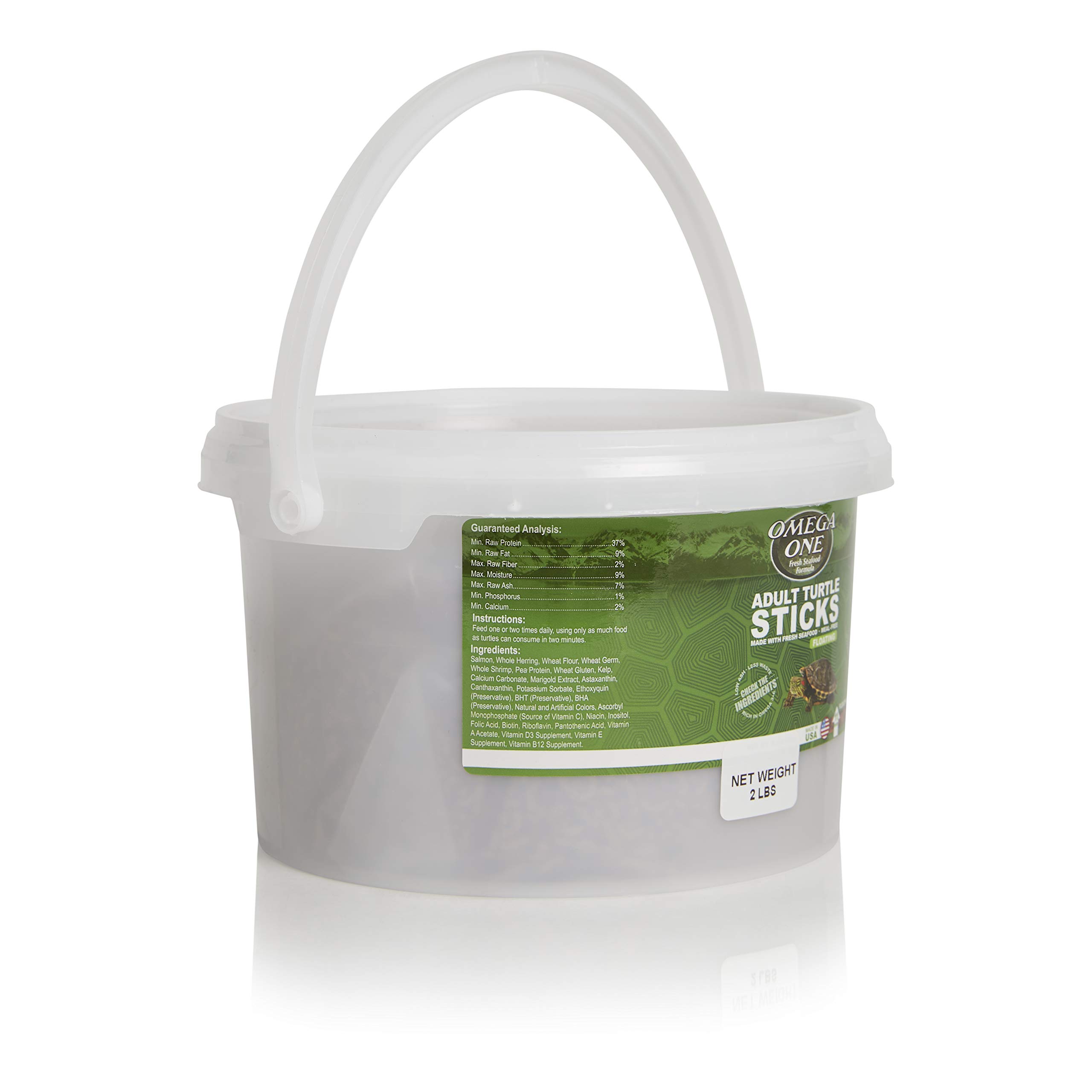 Omega One Adult Turtle Sticks, Floating, 11 mm, 2 lb Bucket 1