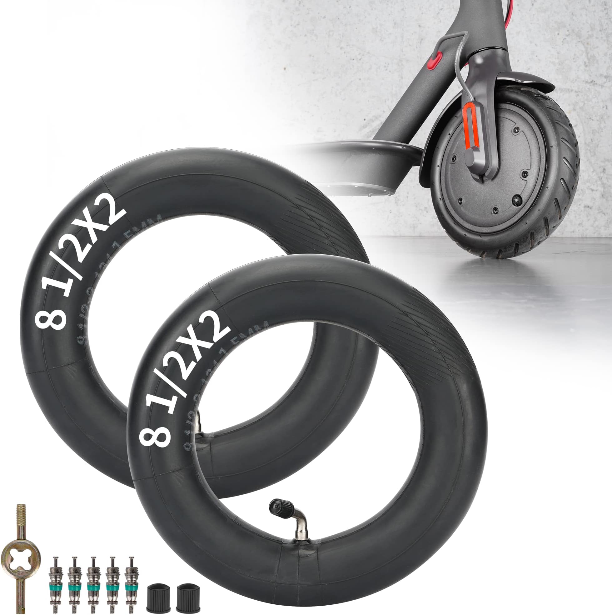 2 Pack 200X50 Inner Tubes Electric Scooter Tire Tube Compatible with Razor E100